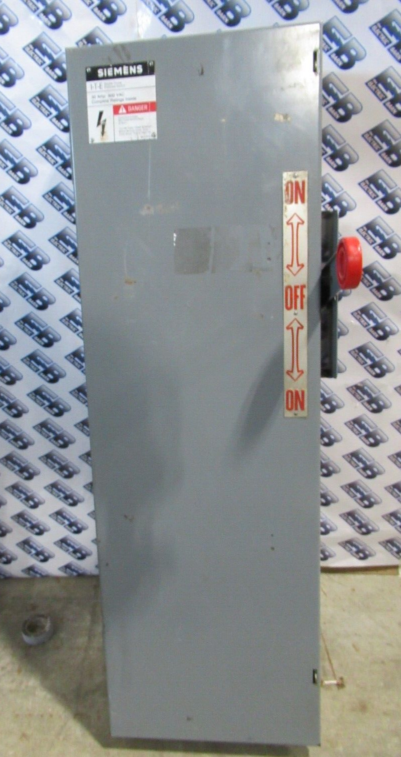 Siemens F351DTK Double Throw Switch 30 Amp 600 Volt 3P 3W Fusible -ATS363