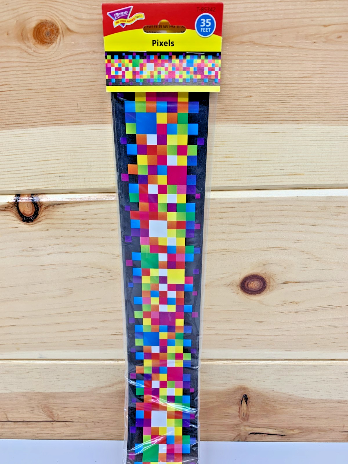 15 Packs of Pixels School Bulletin Board Borders 35 Feet Trend Enterprises