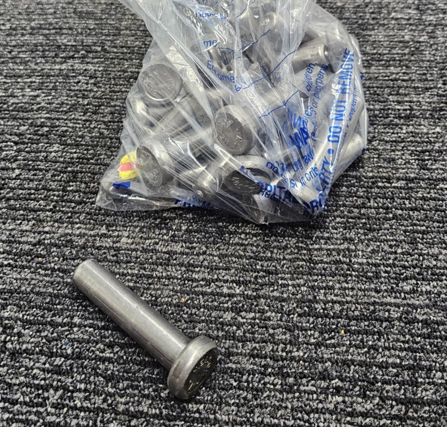 (QTY 25) NELSON SHEAR STUD STEEL 3.5" LENGTH X 1" WIDTH