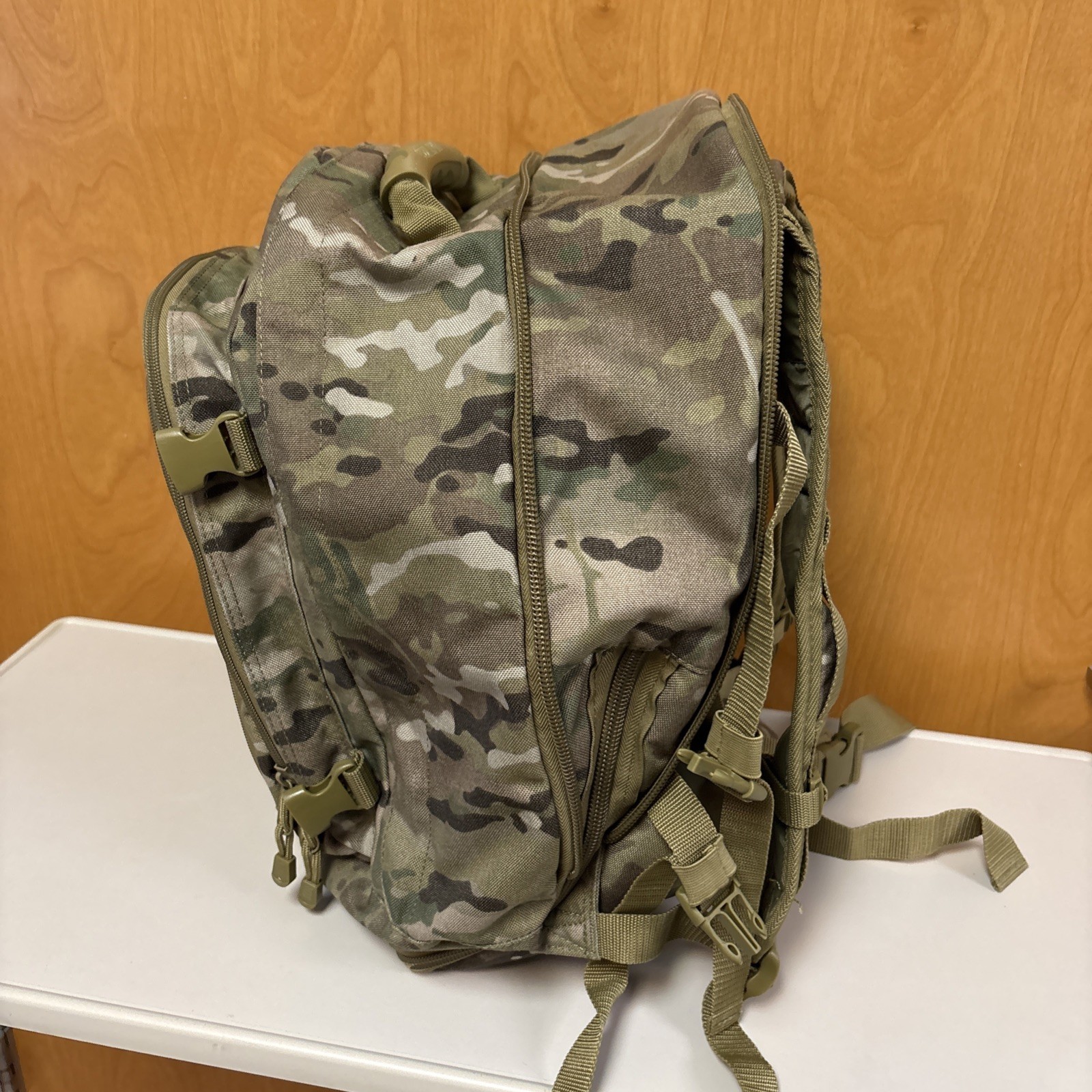 Code Alpha Large Tactical Backpack Expandable Multicam Excellent Condition