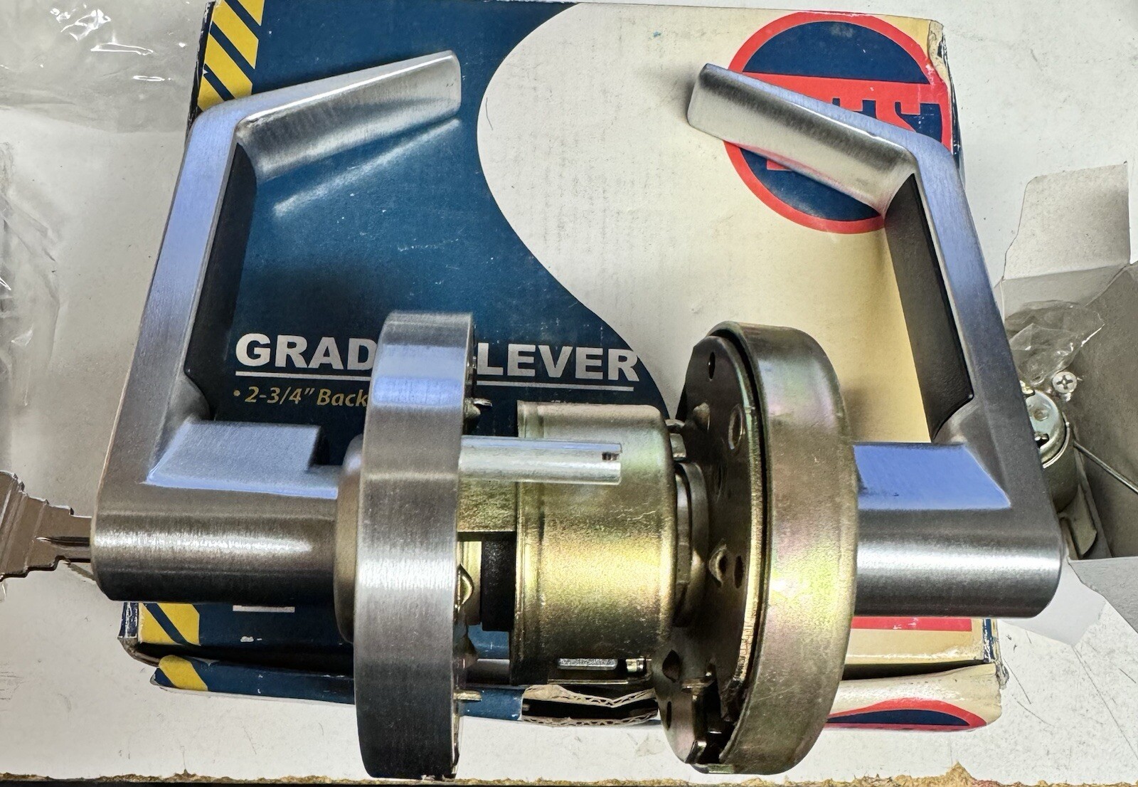 Em-D-Kay L40026 Heavy Duty Grade 2 Cylindrical Lever Set Entry 2-3/4" Backset
