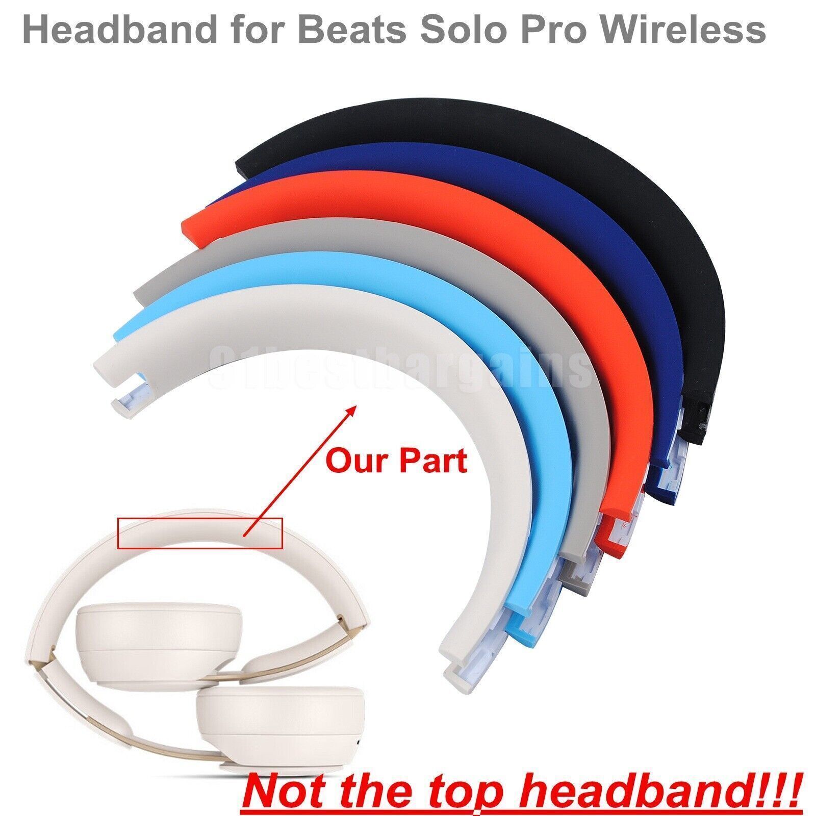 Replacement Headband For Beats SOLO PRO wireless Repair Parts Headphone