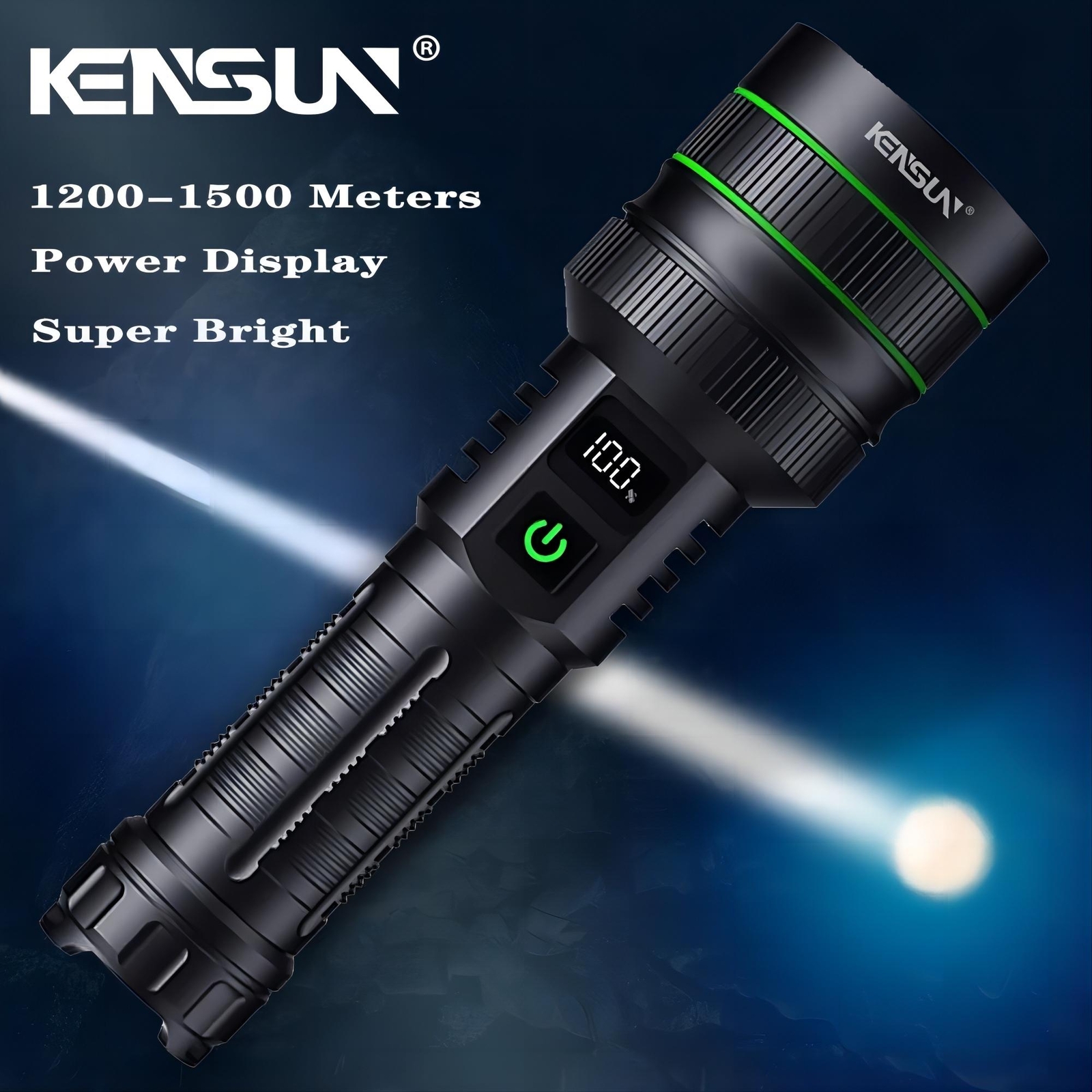 Powerful LED Flashlight Zoomable Camping Torch - 26650 Battery Tactical Lantern
