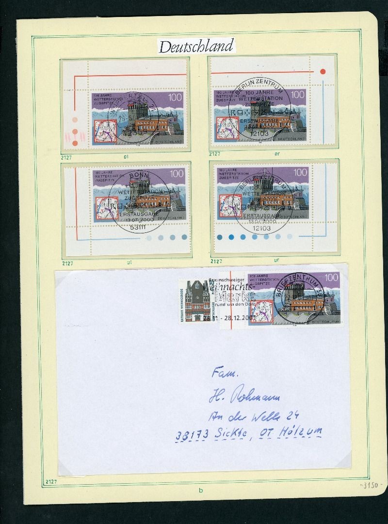 Federal Republic of Germany Michel number 2127 - corners stamped
