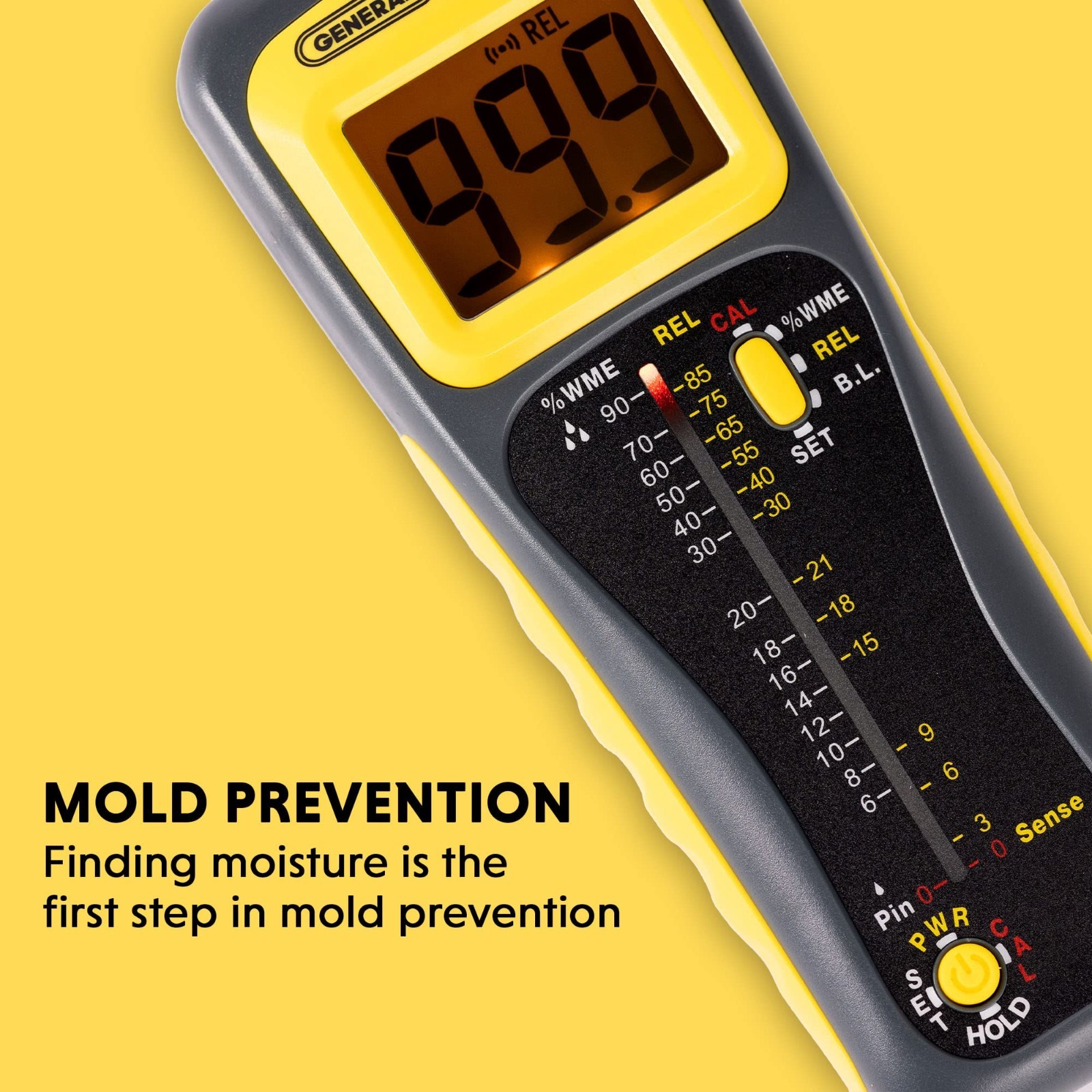 General Tools Moisture Meter MMD950 - Humidity Sensor - Pin Type / Pinless Devic