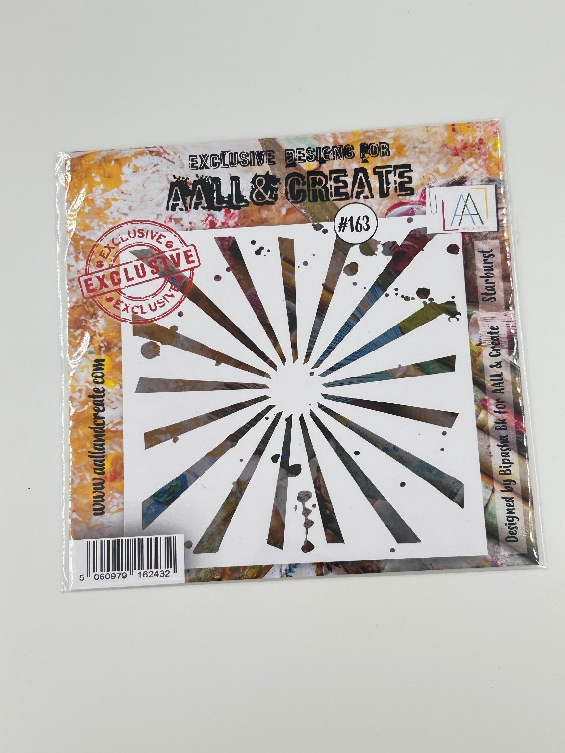 AALL & CREATE #163 Starburst Stencil Scrapbooking Paper Craft Art
