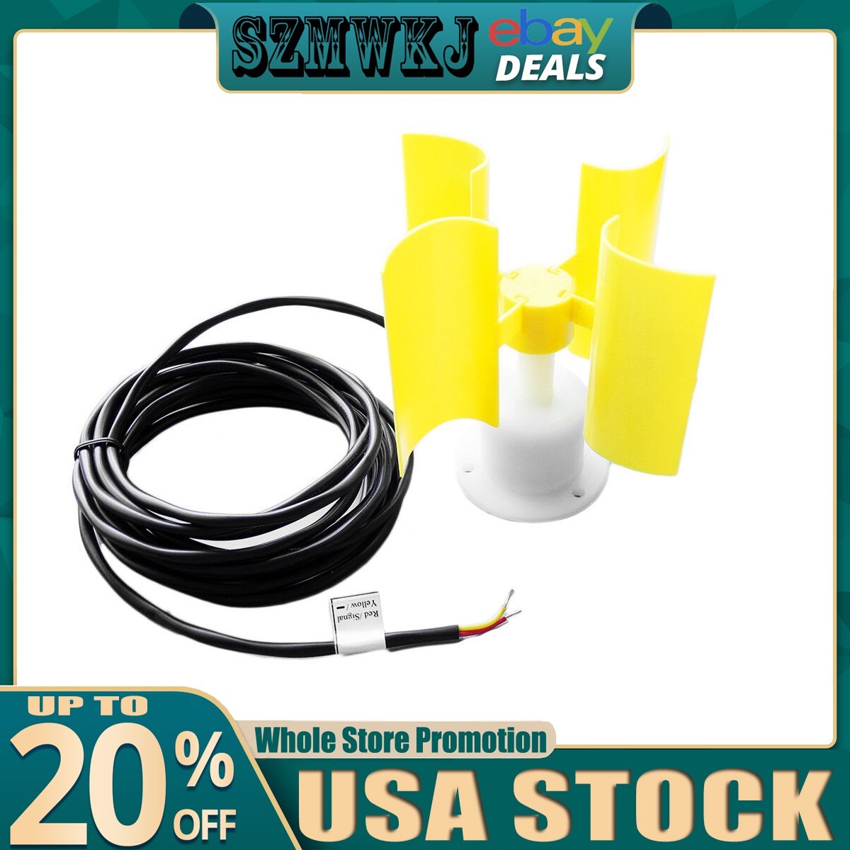 Wind Speed Sensor 12V/24V Voltage Signal Output Anemometer Fit for Outdoor Use