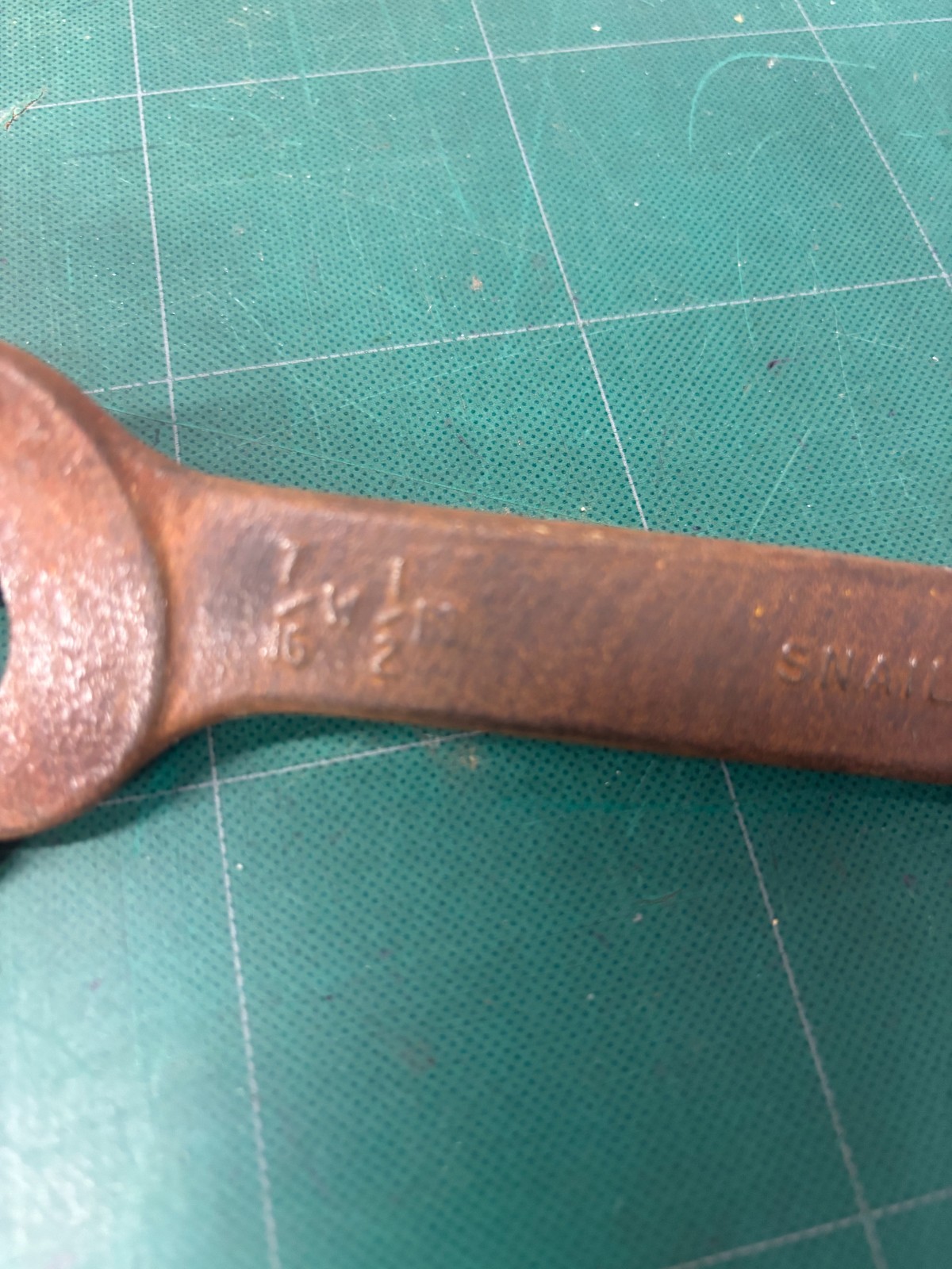 Snail brand spanner 7/16w 1/2 bs - made in England