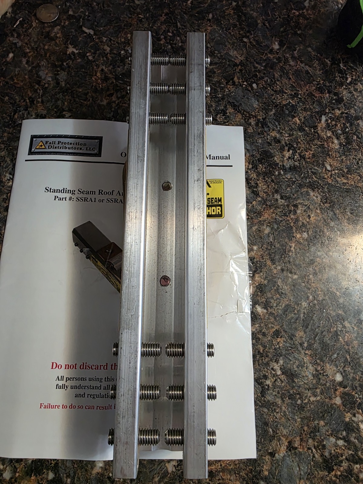 Falltech Bolt/Weld D-Ring Standing Seam Roof Anchor Model # SSRA1