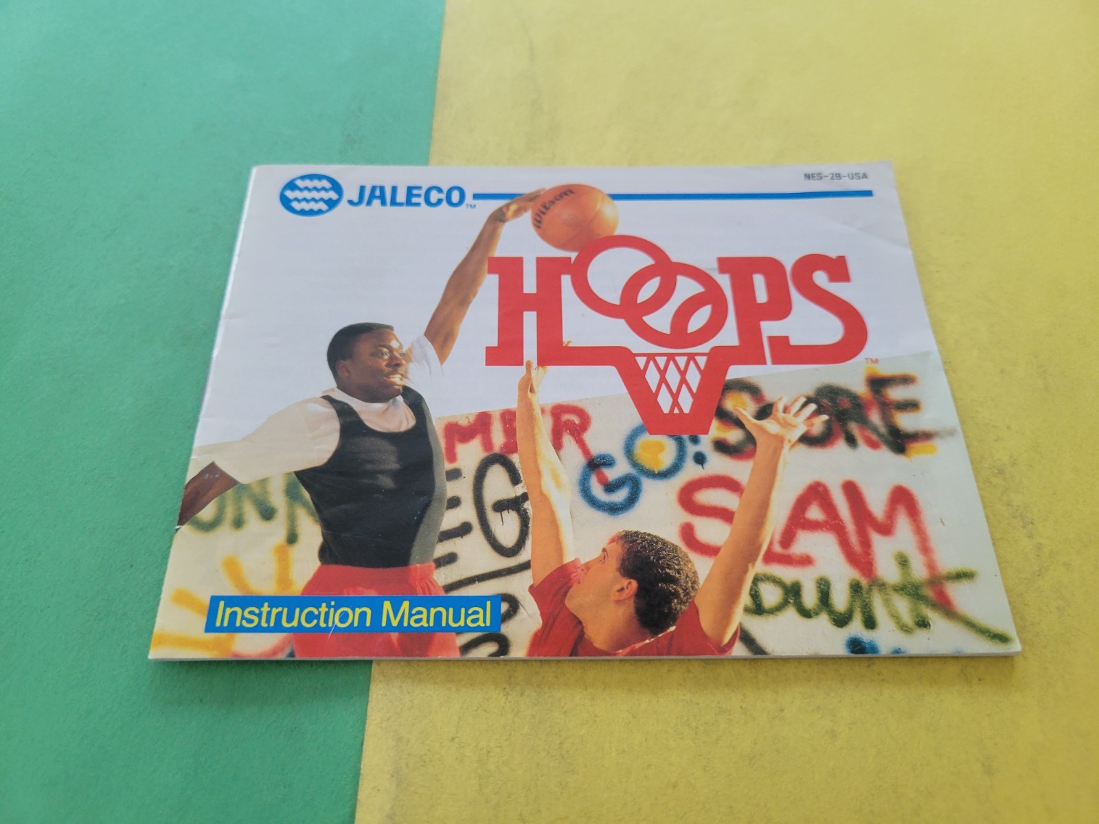 Hoops Basketball Nintendo NES Instruction Manual Only