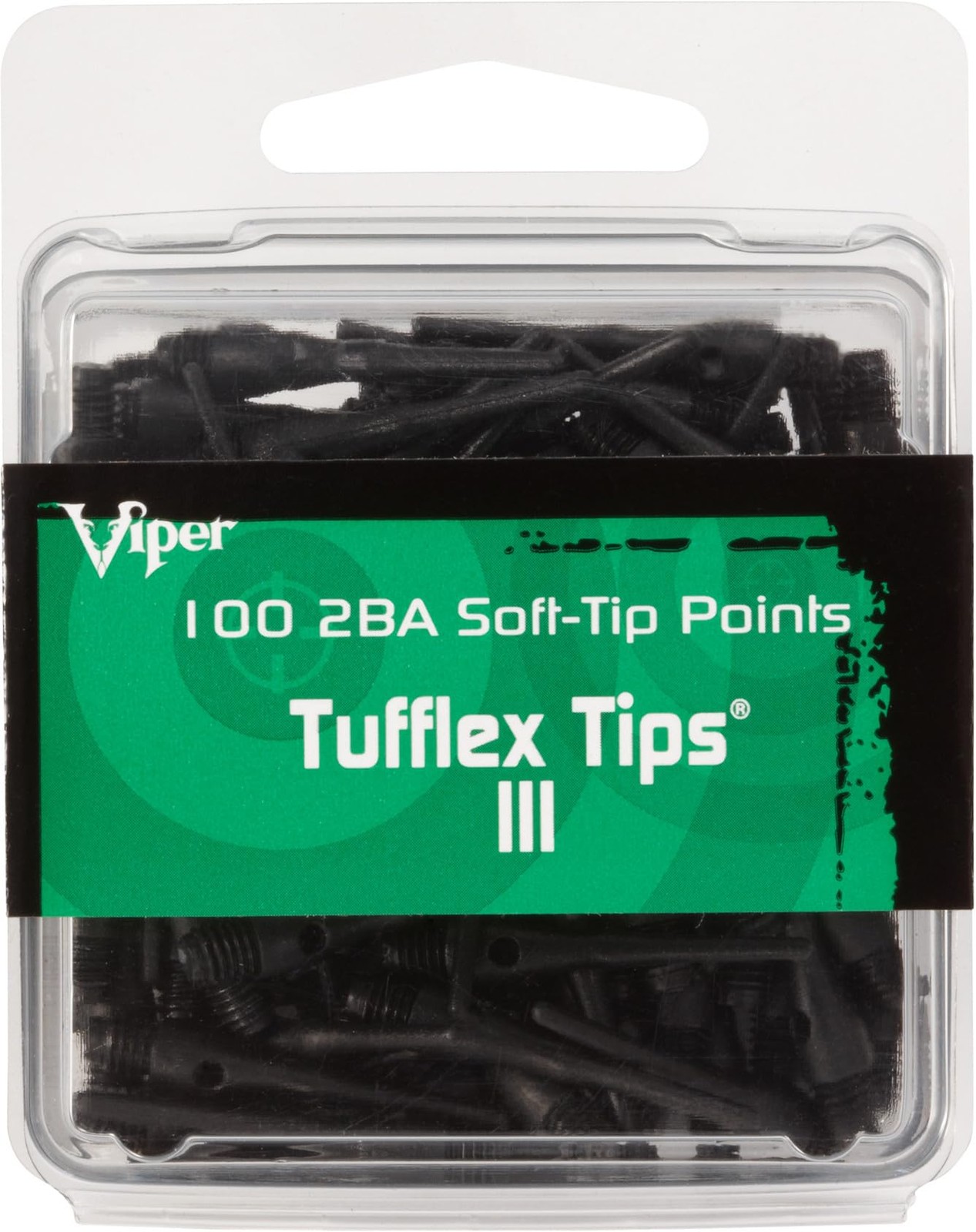 Viper Dart Accessory Tufflex III 2BA Thread Replacement Soft Tip Dart Points,...