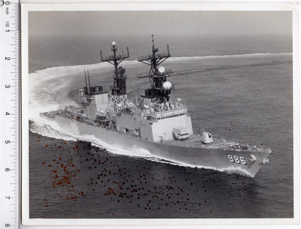 1979 Destroyer DD-989 USS Harry W. Hill on Sea Trials? 8x10 Original Photo