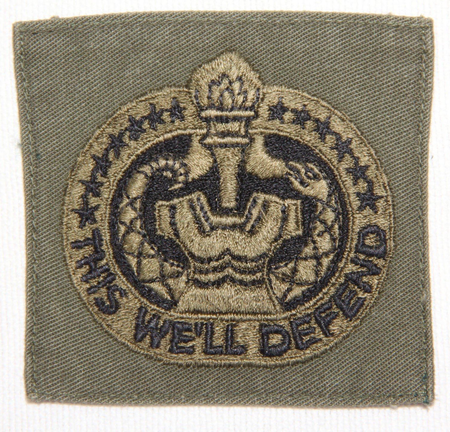 ORIGINAL US ARMY DRILL INSTRUCTOR CLOTH CHEST BADGE PATCH