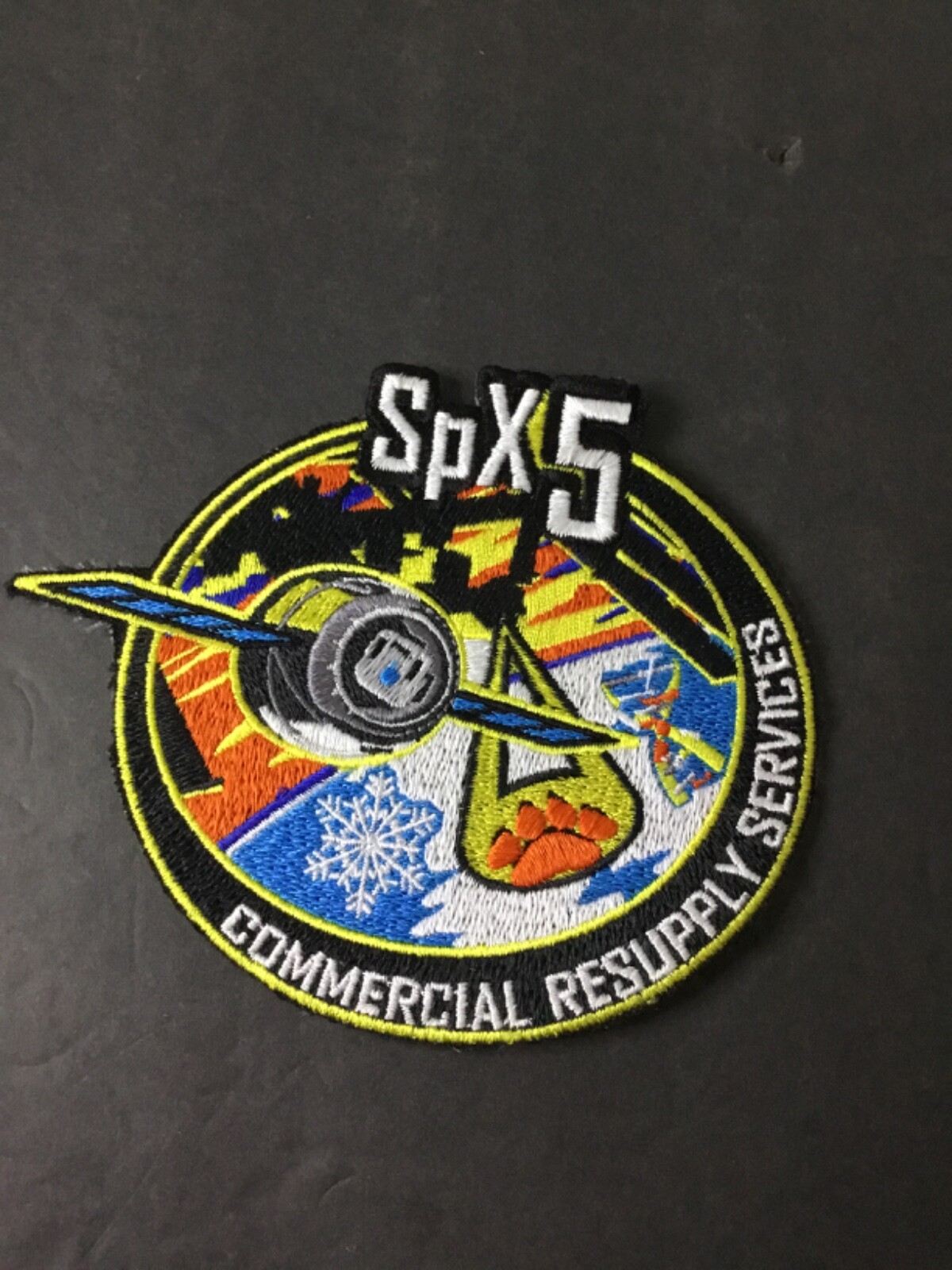 Commercial Resupply Services SpX5 NASA Cloth Patch