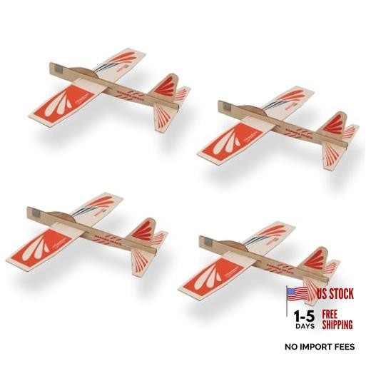 Balsa Wood Airplane Toys Set | Wooden Airplane Kits | 4 Balsa Wood Glider