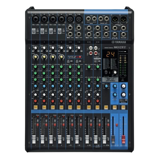 Yamaha MG12XU Analog 12-Channel Mixing Console w/ USB & Built-In SPX Effects