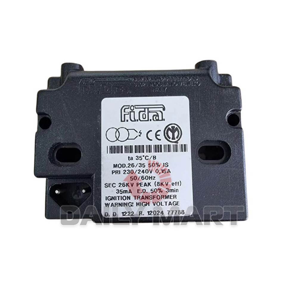 New In Box FIDA MOD.26/35 Ignition Transformer 230/240V 26KV 35mA