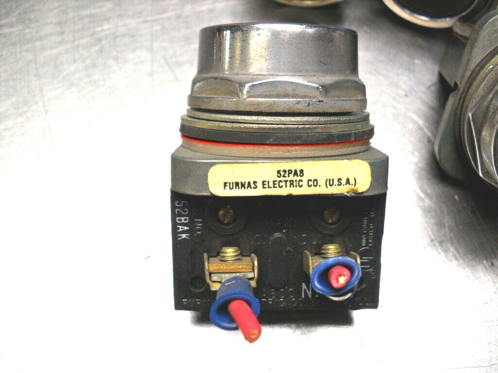 FURNAS 52PA8 Flush Push Button Black 600 V