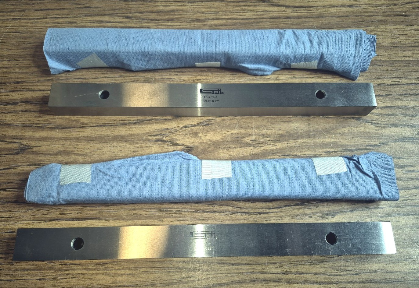 SPI 1” X 3/4" X 12” PRECISION STEEL PARALLELS SET (PAIR) - 13-232-4