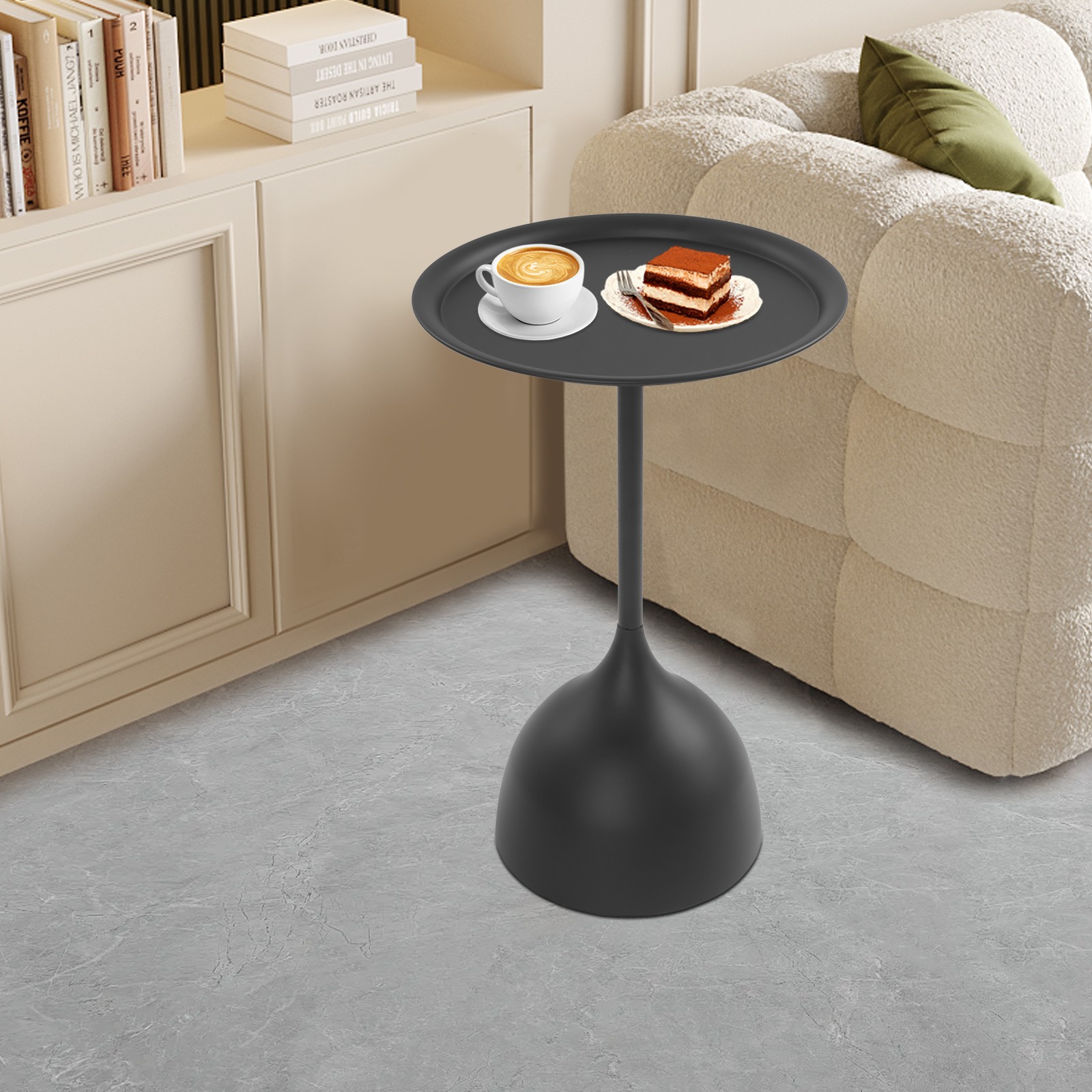 Modern Round Side Table Coffee Table Metal Sofa BedSide Table Bedroom LivingRoom