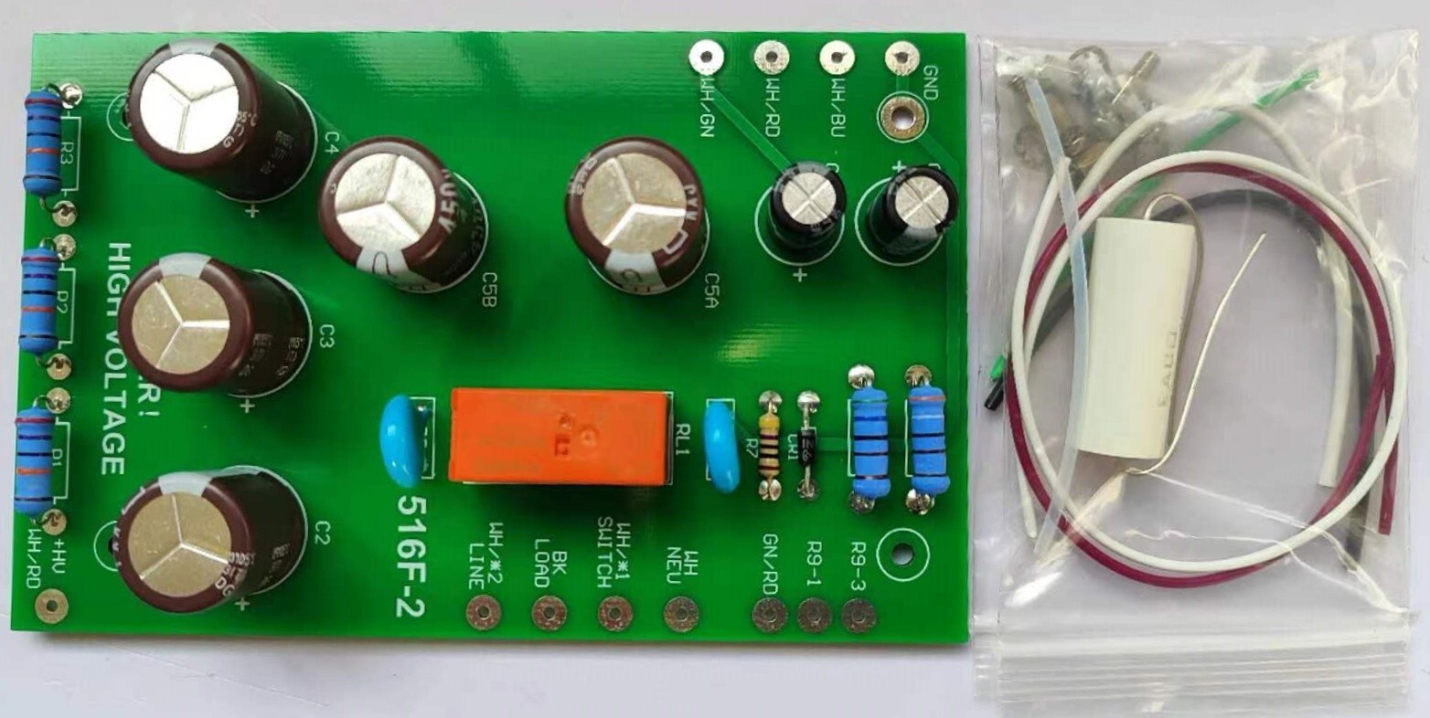 Collins 516F-2 Power Supply Board Kit W/ Relay Caps Diodes PCB Assembled