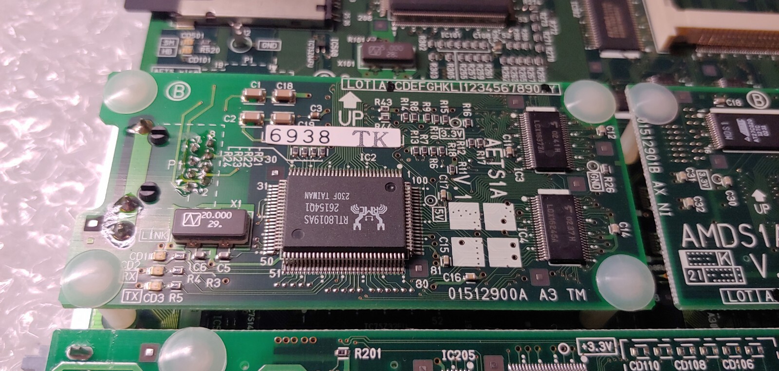 Toshiba ACTU1A Processor Board w/ AETS1A, AMDS1A, BSIS1A & ARCS1A