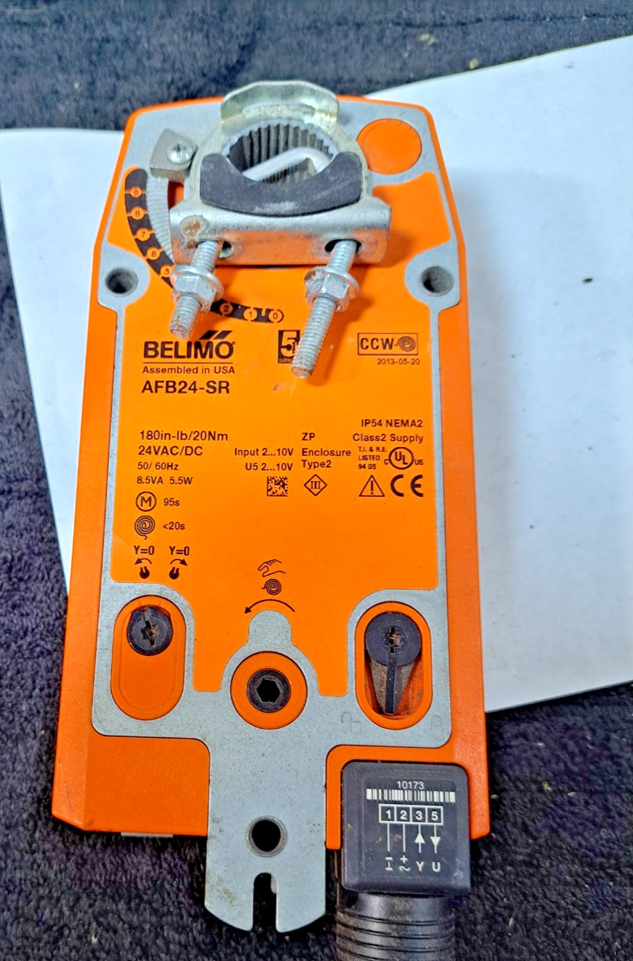 Belimo AFB24-SR spring return damper actuator