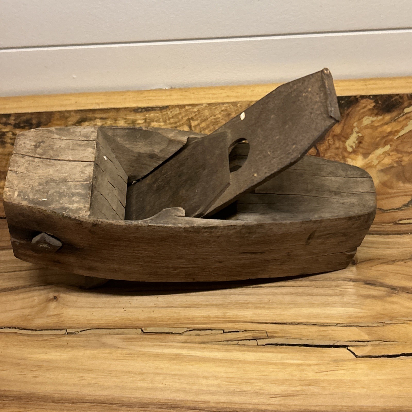 Antique Coffin Smoothing Plane Primitive Woodworking