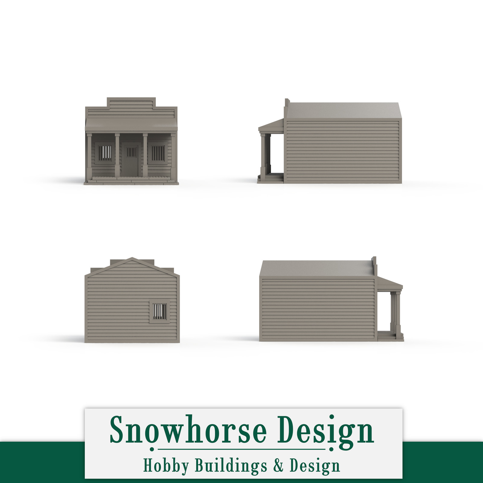 Small Jail (Unpainted) | Western Collection (HO Scale 1:87)