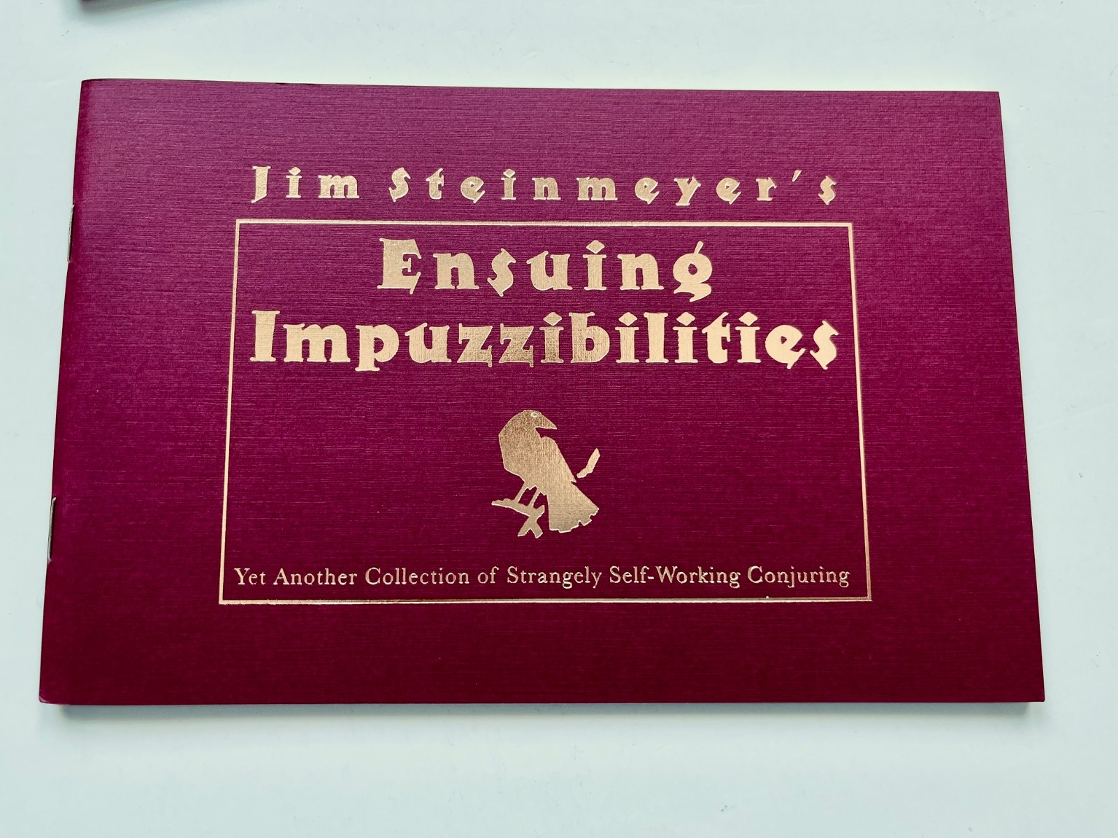 3 Magic Trick Books TREACHEROUS DEVILISH ENSUING IMPUZZIBILITIES Jim Steinmeyer