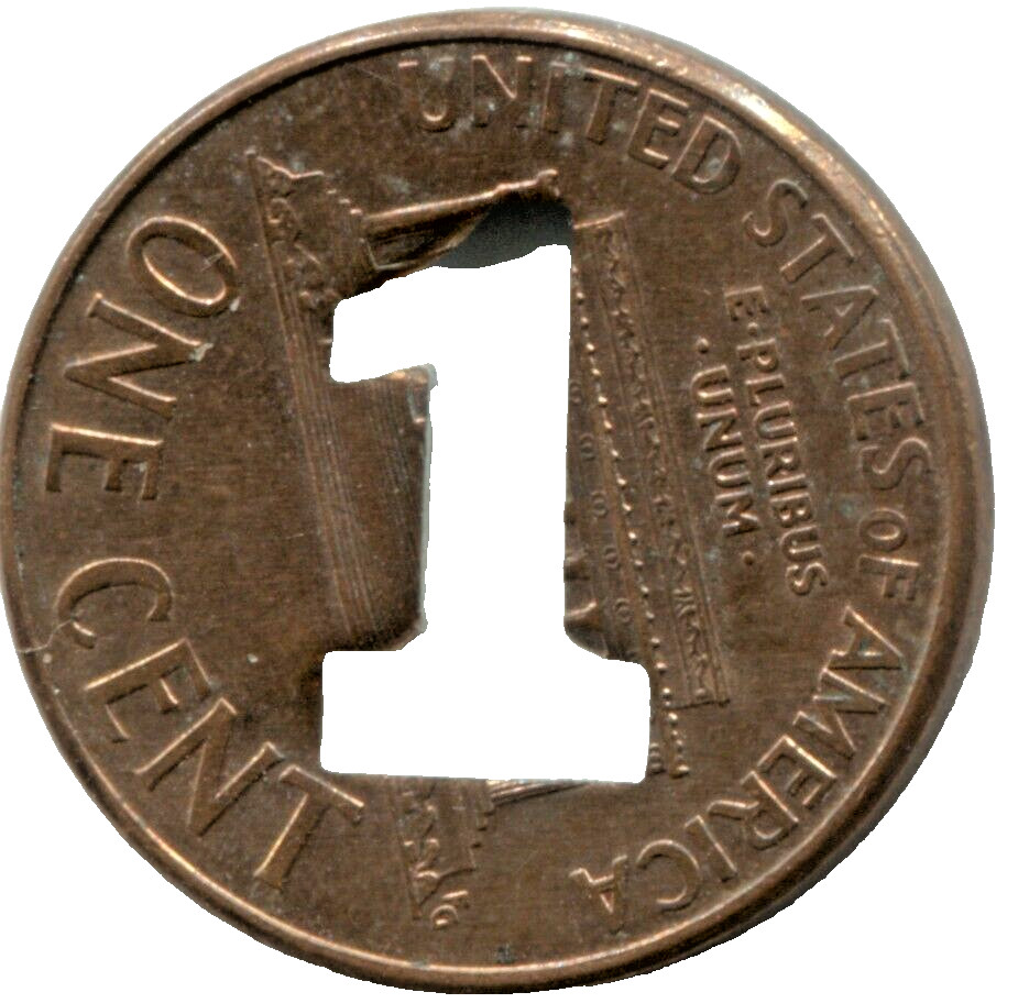 ONES CUT-OUT LINCOLN CENT - VARIOUS DATES - MH 007