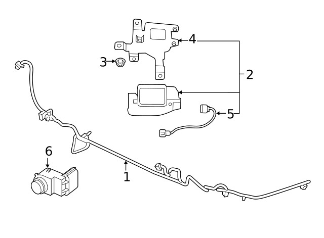 Genuine Kia Blind Spot Radar Bracket 99155-M6000