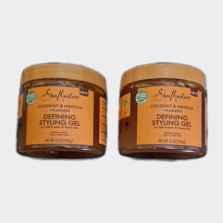 Shea Moisture Coconut Hibiscus Defining Styling Gel Silk Protein 15 Oz Pack Of 2