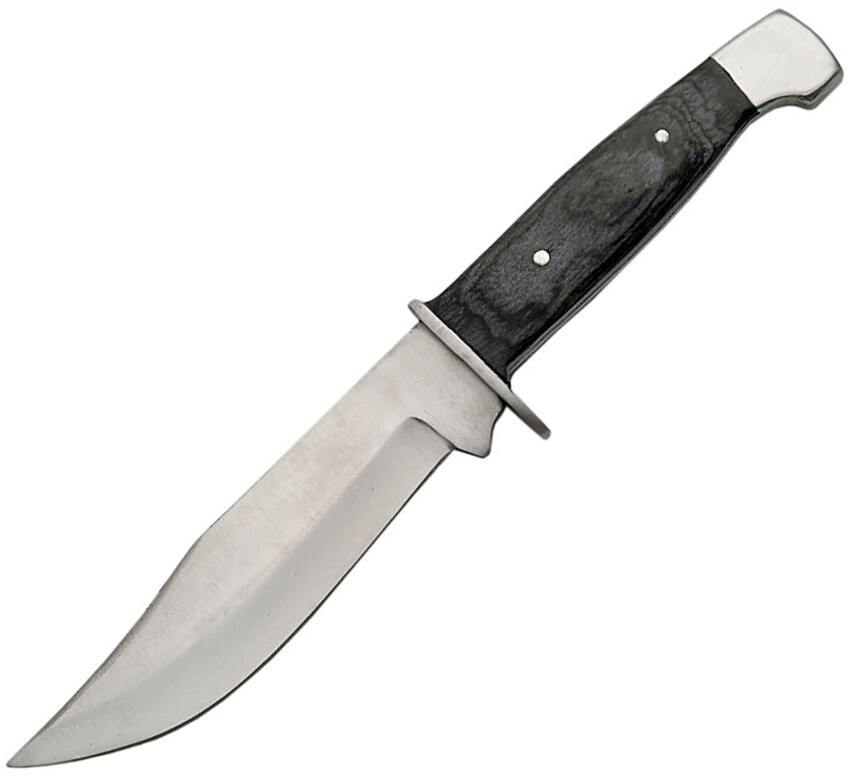 Tiger Fixed Knife 5.25" Stainless Steel Clip Skinner Blade Pakkawood Handle