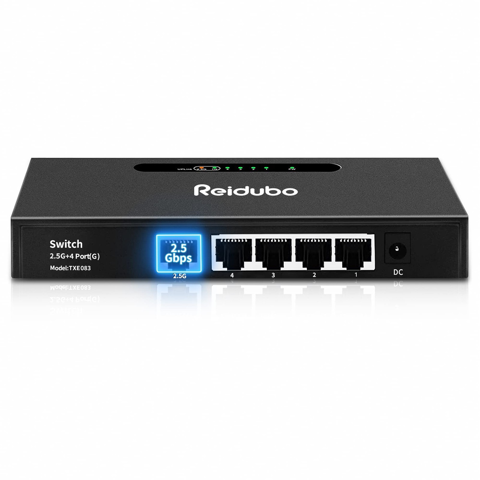 2.5G Uplink Ethernet Splitter MultiGigabit Network Hub Switch Unmanaged