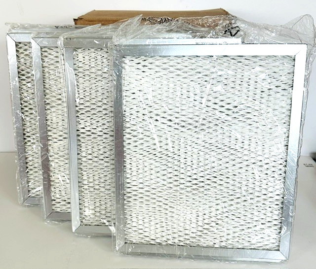 4pk Humidifier Evaporative Media Filters, Metal Frame 12 x 10x 1.5 inches