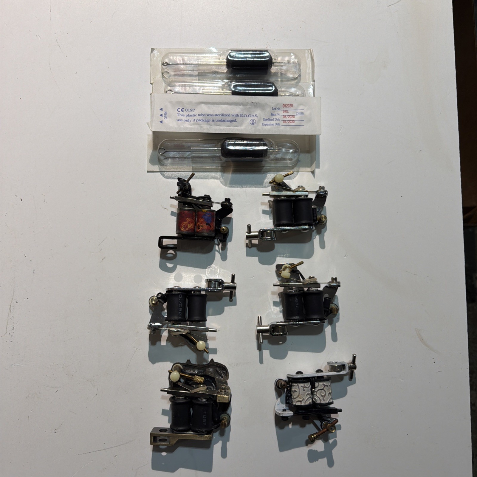 Tattoo Machines Used With Needles Unknown Brand Lot Of Six 6