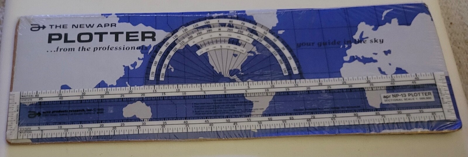 Vintage Aero APR NP-13 Pilot Navigational Plotter -  SEALED