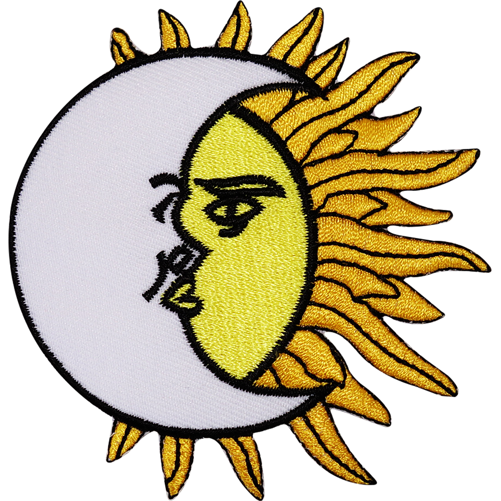 Moon Sun Embroidered Iron / Sew On Patch Clothes Dress Skirt Shirt Hat Cap Badge