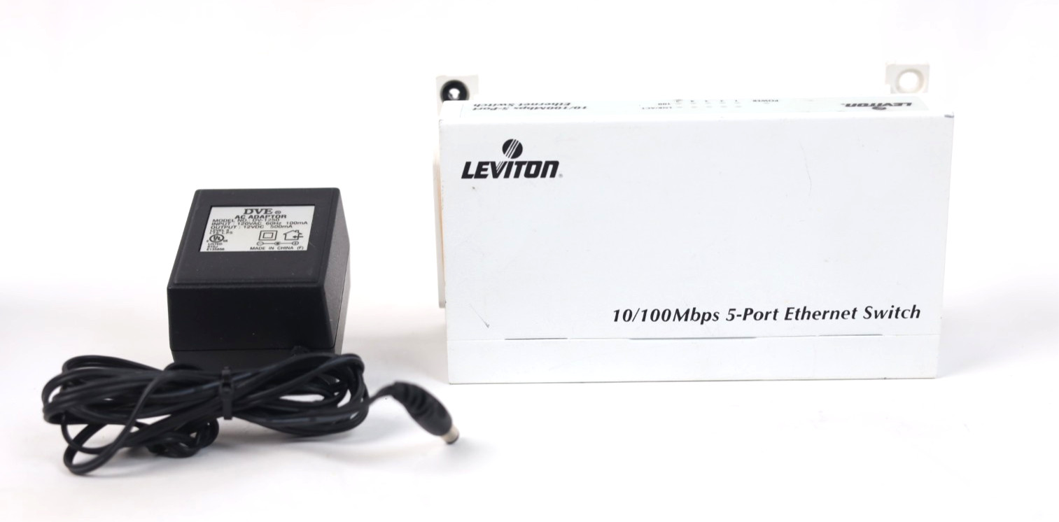 Leviton 47611-5PT 10/100Mbps 5-port IEEE802.3u Fast Ethernet Switch u355