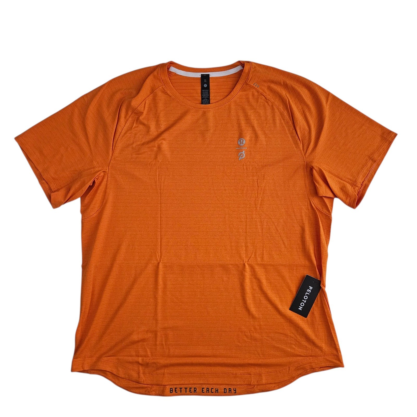 Lululemon x Peloton Shirt Mens XXL Orange License To Train Running Gym
