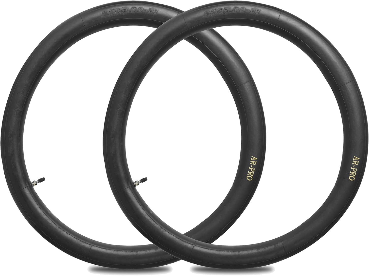 2Pack 2.75/3.00-21” Motorcycle Inner Tube 80/100-21 TR4 Valve Stem Heavy Duty