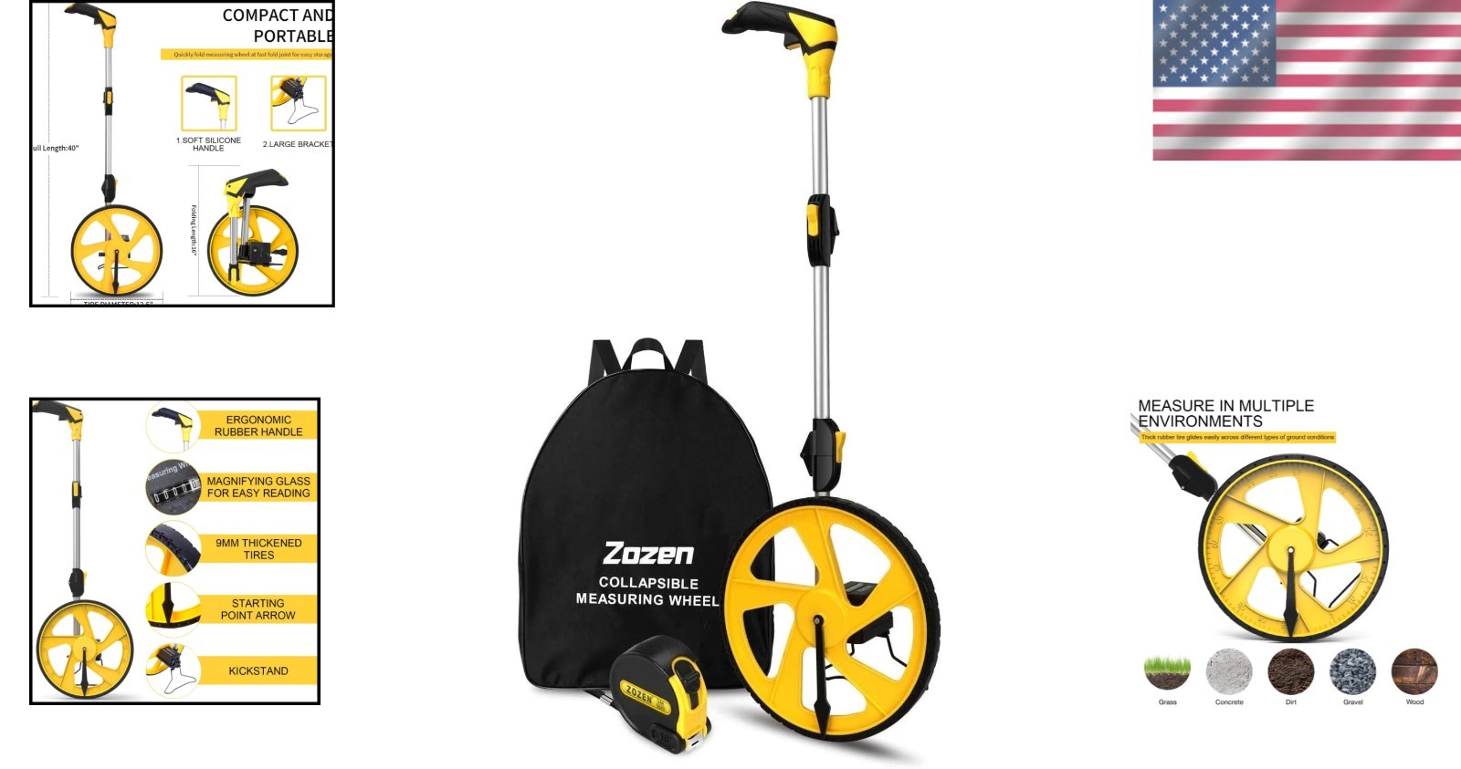 Sturdy Construction Measuring Wheel for All Environments