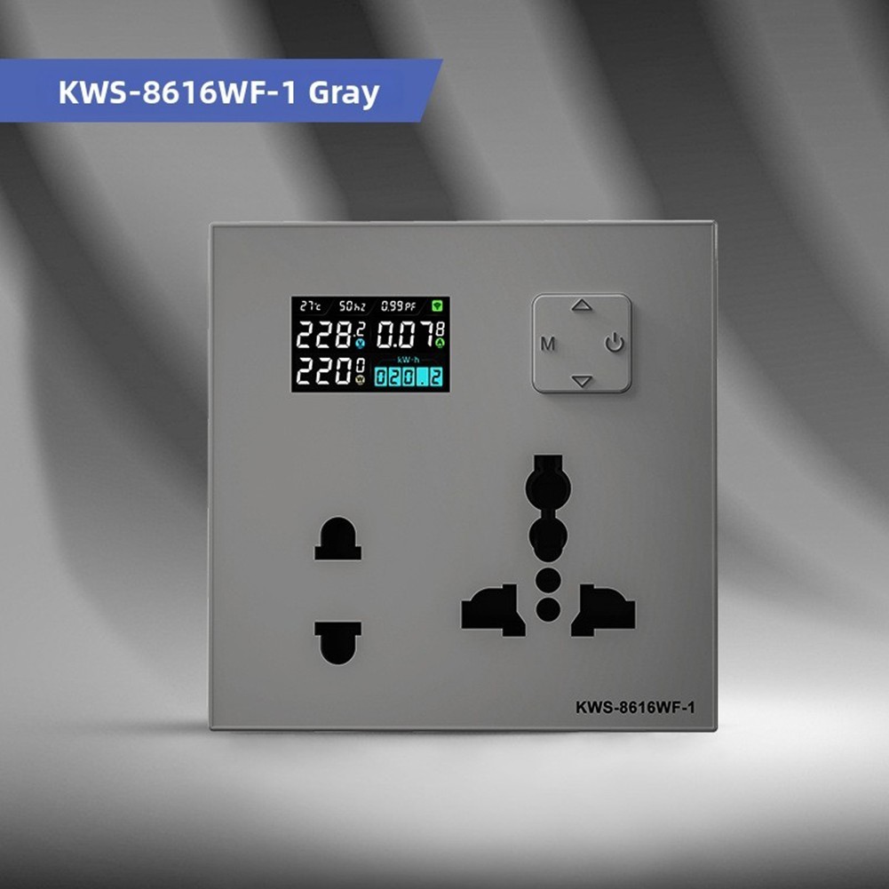 forGraffiti 16A 86-Type WiFi Socket AC85-290V Real-Time Electricity Metering