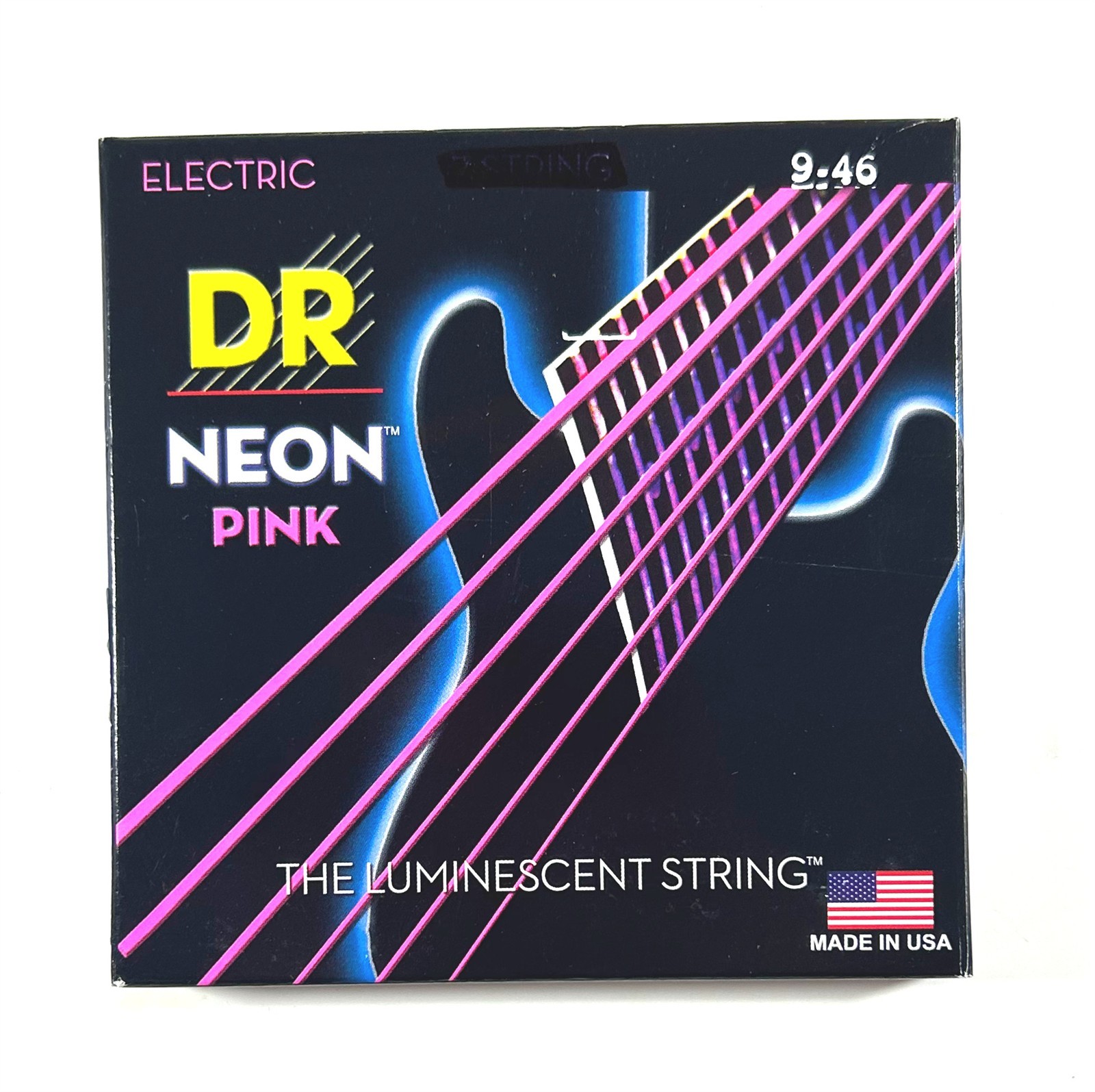 DR Strings Guitar Strings Electric Neon Pink 09-46 Light and Heavy