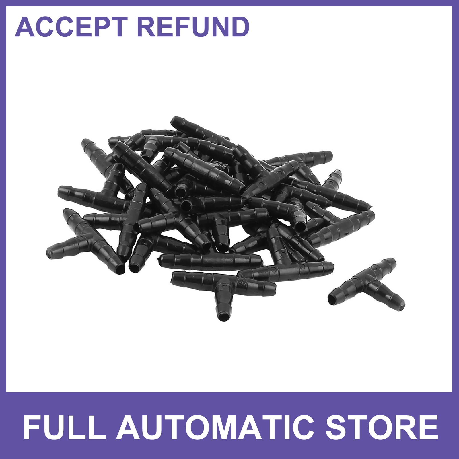 30 Pcs T Shape 3 Ways Adapter Airline Air Tubing Connectors for Aquarium