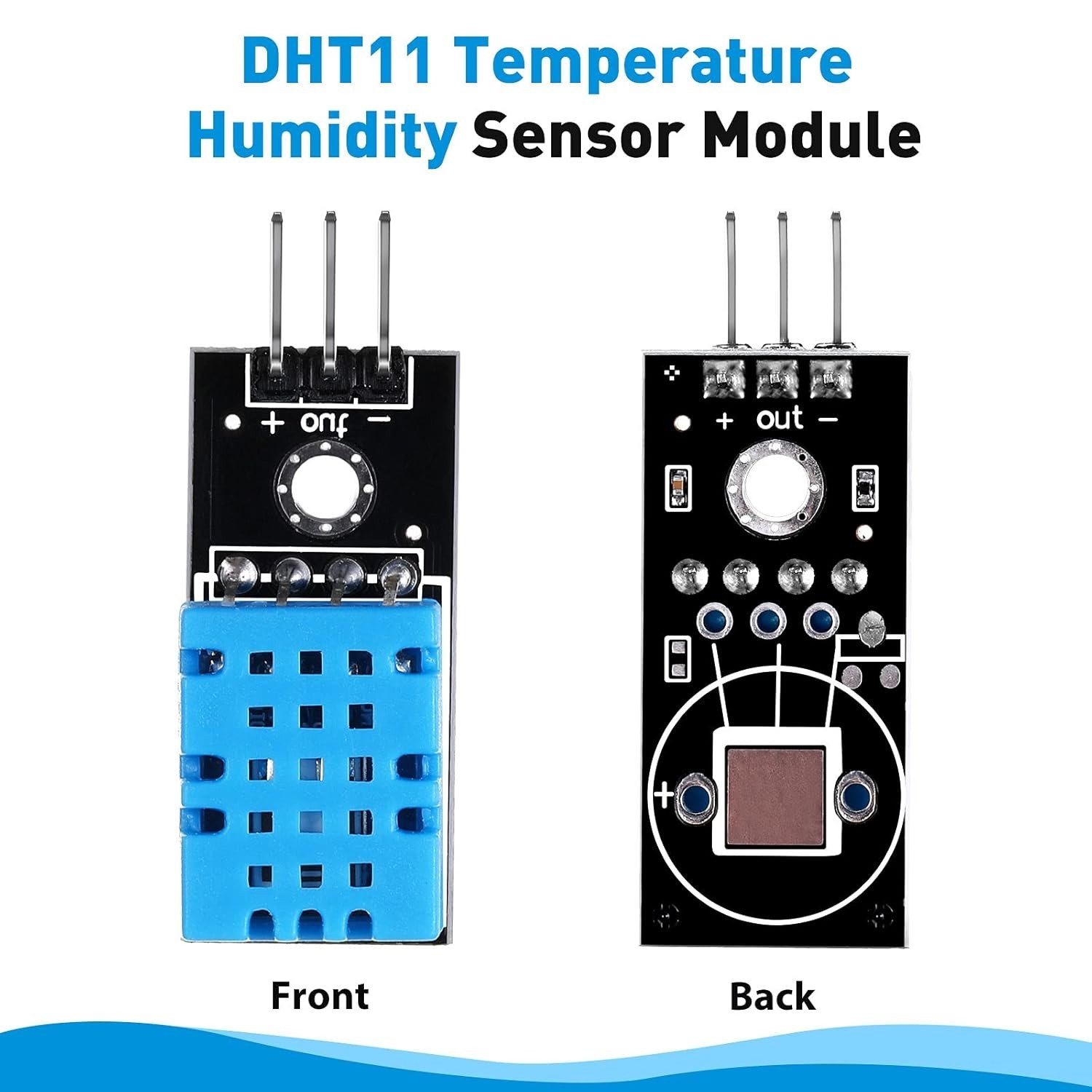 10-Pack DHT11 Temperature & Humidity Sensors - Easy Integration for Projects