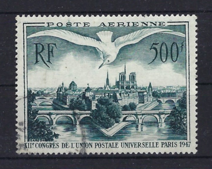 FRANCE #C22 USED, VF  UPU ISSUE