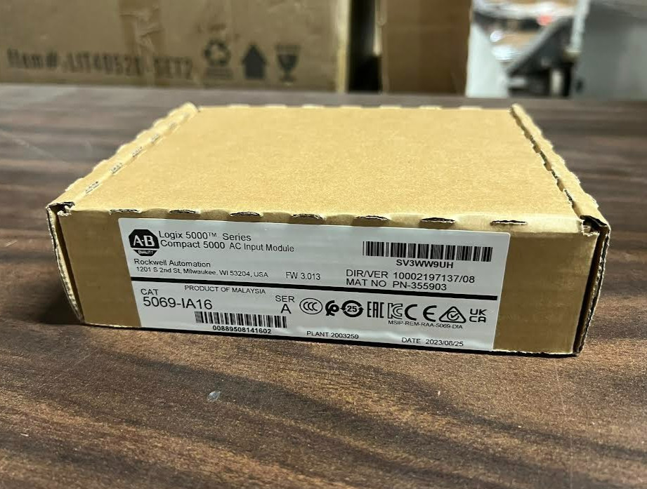 New NIB Allen Bradley 5069-IA16 Ser A CompactLogix 5000 FW 3.013 Factory Sealed