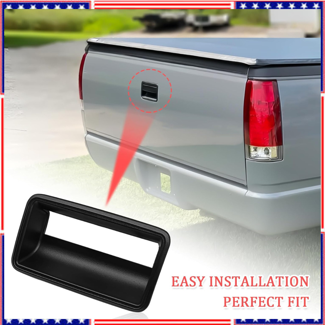 1988-2000 Chevy Pickup Black Outer Tailgate Handle Tail Gate Liftgate -